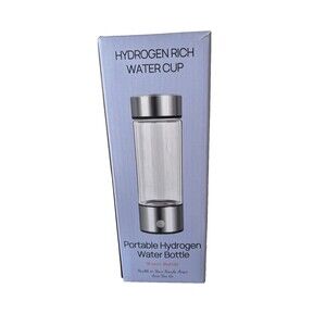 Portable Hydrogen Rich Water Bottle Generator SPE + PEM Technology Rechargeable